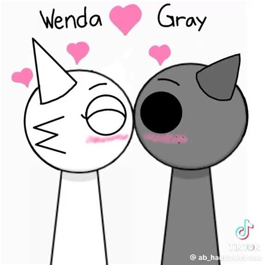 Wenda x gray (kiss) #sprunki #wendaxgray