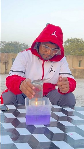 Water and Candle Experiment😱🔥 | Simple Science Experiment#experiment #science