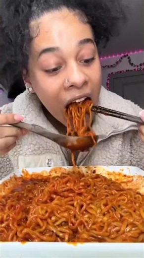 Spicy Ramen Mukbang 🌶️🔥 | The Ultimate Noodle Slurp! 🍜
