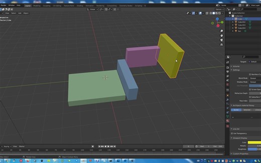 blender-每日练习-视口着色（viewport shading ）实体模式下如何改变物体颜色