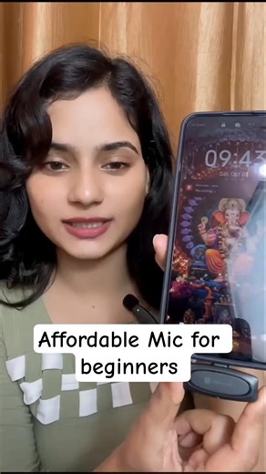 I got it for rs.580🤩 on sale #microphone #beginners #contentcreator #vlogger