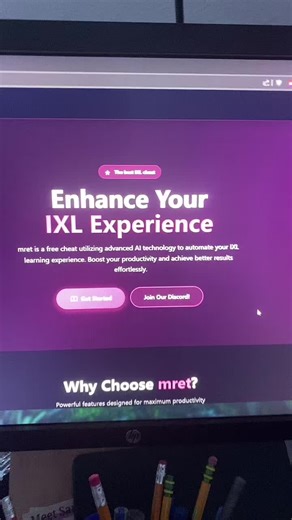 website and discord in my bio! #fyp #ixlhack #ixlcheat #schoolhacks #script