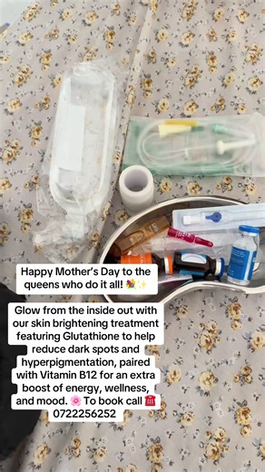 Happy Mother’s Day to all the incredible moms! 🌸 Treat yourself to the glow you deserve with skin brightening using Glutathione to help fade dark spots and hyperpigmentation, plus Vitamin B12 to support energy, wellness, and a brighter mood #fyi #fyp #housecall #nairobitiktokers #mothersday