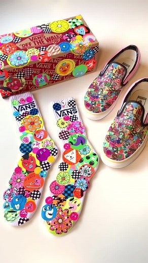 Custom Vans Stickers by Artist Pacolli - Colorful Creations