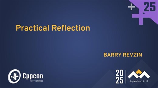 Barry Revzin on Practical Reflection with C++26 at CppCon 2025 | CppCon, The C++ Conference posted on the topic | LinkedIn
