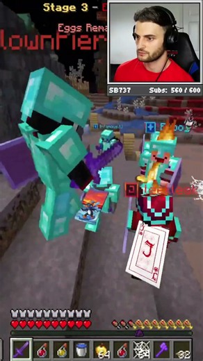 SB737 Fought Blue Team in Money SMP finale
