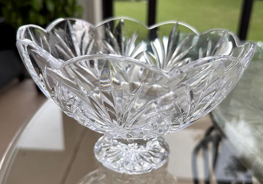 Waterford Crystal Bowl: Marquis Canterbury Pattern, 10 Inch Scalloped Edge - Etsy
