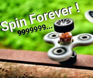 Fidget Spinner That Spins Itself !