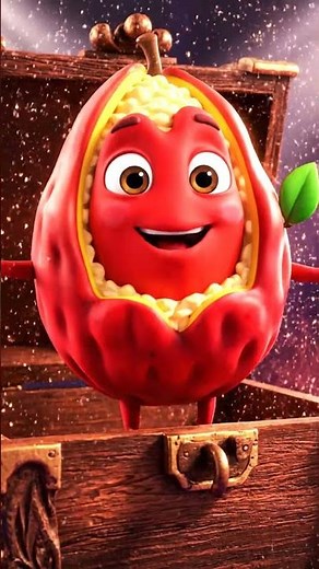 Ackee for Kids | Magical Fruit Box Animation | Learn Red & Yellow Colors