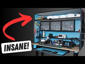 I Built My DREAM Electronics Workbench With The Flexispot E7 Plus Standing Desk - DIY Build
