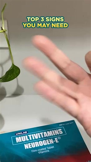 Watch out for these signs! Take MULTIVITAMINS (NEUROGEN-E®) everyday and make it your #TotalNerveCare vitamin. It has B-Complex Vitamin E that helps HEAL damaged nerves, helps RESTORE proper nerve function, and helps PROTECT nerves from further damage; with proper diet, exercise, and regular use. Switch now and take daily for only SRP ₱20 per tablet! ASC # U0218P091025N | If symptoms persist, consult your doctor. | Neurogen-E