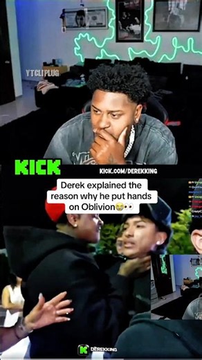 DEREK EXPLAINS WHY HE PUT HANDS ON OBLIVION😭