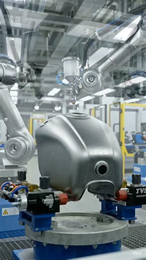 TVS Radeon bike making process #bike
