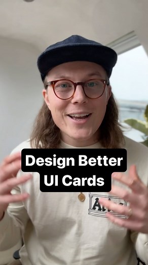 Zander Whitehurst | Design better UI Cards, Supafast! Today I’m gonna show you how with a few small tweaks you can go from a basic card to an awesome card.... | Instagram