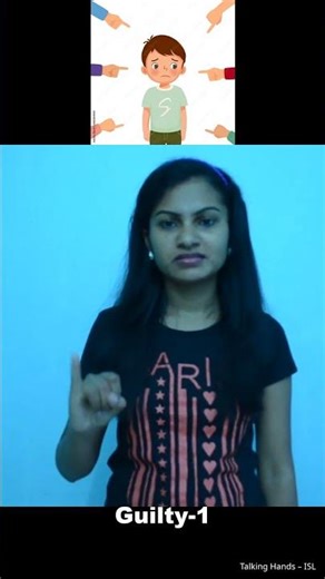 How to Say "Guilty-1" in Sign Language | ISL | #Shorts