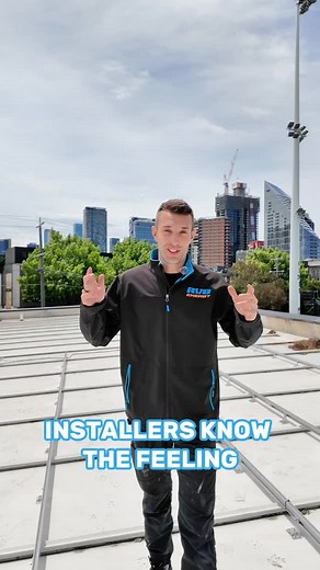 Challenging roof? No problem. With the S-5 mounting system, we achieved a secure, tidy install at Port Melbourne FC - even when others passed on the job. Can't wait to show you the finished project 💪☀️ | RVB energy