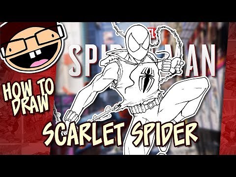 How to Draw the SCARLET SPIDER (Spider-Man PS4) | Narrated Easy Step-by-Step Tutorial