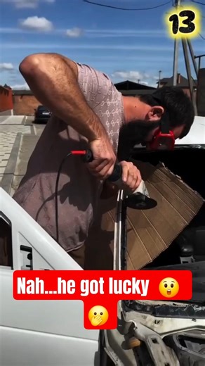 Mechanic Nearly Lost It All… Then This Happened 💀 #fail #lucky #shorts