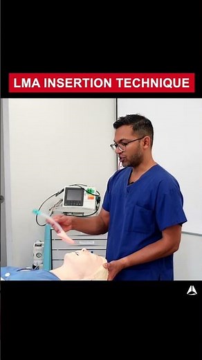 LMA Insertion Technique | #shorts #airway #LMA