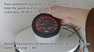 ELING 85mm 2 Gauge Set GPS Speedometer 120MPH Odometer Tachometer 8000RPM Fuel Level Water Temp. 100-250℉ Oil Pressure 0-150PSI Voltmeter 12V for Bus RV with Sensor 7 Colors Backlights