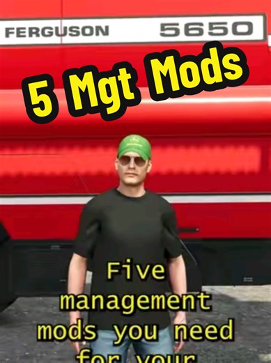 Five Management Mods You Need For Your Farm on FS25 #fs25mods #fs25 #fs25mod