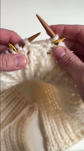 Double Increase in Half Fisherman’s rib stitch 🧶❤️