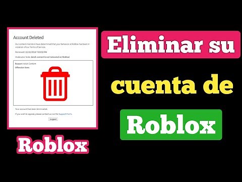 Cómo eliminar tu cuenta de Roblox | Como borrar tu cuenta de roblox