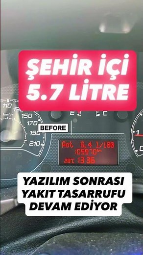 🚐 Fiat Fiorino | Yazılım Sonrası⛽ 7.2 L ➝ 6.4 L ➝ 5.7 L / 100 k (şehir içi)💻 Araca özel yazılım