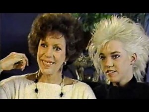 ENTERTAINMENT TONIGHT (ET) Carol Burnett and Carrie Hamilton promote FAME (1987)