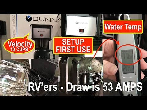 Bunn Velocity 10 Cup Brew GRB coffee maker! How to set it up for First Time Use!