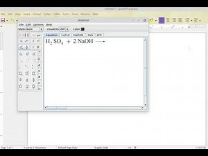 Math, Chemistry, Physics Equation Editing in Libreoffice using JMathEdit