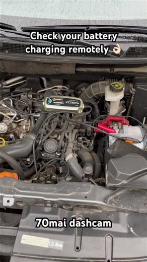 Follow your car battery charging remotely!🔋#70mai #ctek #carmaintenance