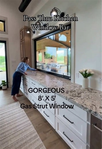 I'm in LOVE!! My next Barndo is going to have a pass thru kitchen window bar just like yours, Bonnie!! Give her a follow @pecanmedowsfarm on IG for more beautiful Barndo inspo!! #barndominium #luxurybarndominium #thebarndominiumcompany #thebarndominiumlady #barndo