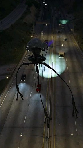 Tripod Alien Attacking The Bridge #GTA5 #Alien