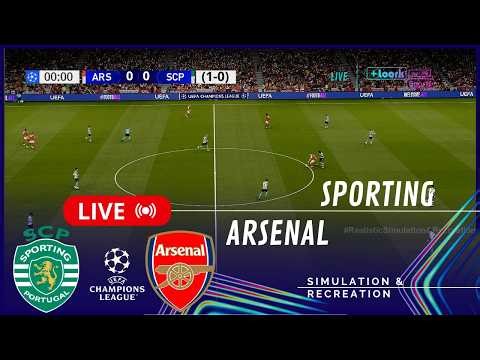 Arsenal 0 vs 0 Sporting Highlights ⚽ UEFA Champions League 25-26 (Simulation)
