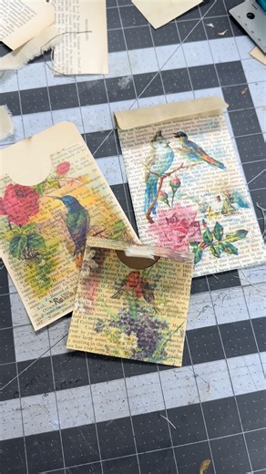 A House of Books & Creative Art Studio on Instagram: "One of our favorite ways to give book pages a new life! We scan a number of our vintage finds and then print the image on old book pages. The craft possibilities are endless! I use these to make some pockets for my journal. Shop our printed book page pack with link! #junkjournal #arthournal #pocketjournaling #smashbook #scrapbooking"