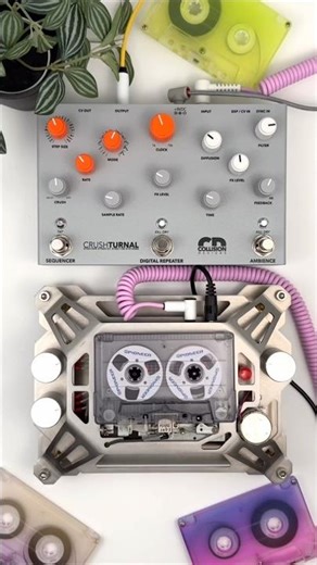 Making soundscapes with an old tape recording 🎶 #shorts