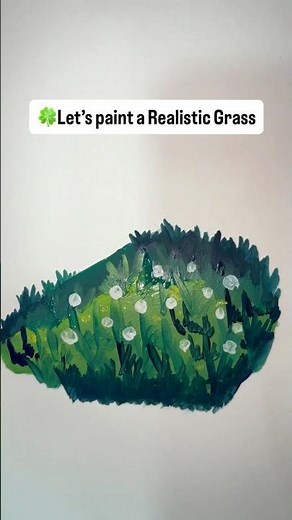 How to Paint Realistic Grass in Watercolor 🌿✨ | Easy Step by Step#paintingtutorial