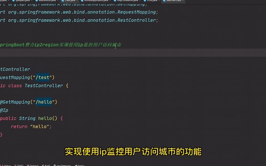 SpringBoot整合ip2region实现使用ip监控用户访问城市