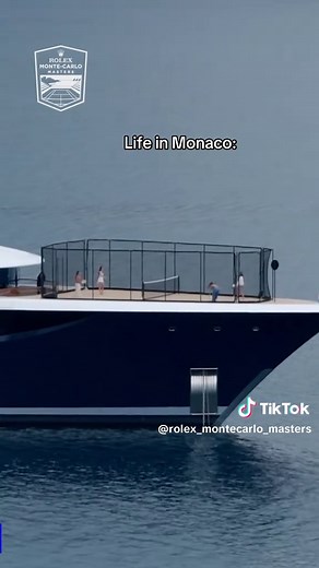 Always bring the racket on board ⚓️ 🎾 #monaco #montecarlo #rolexmontecarlomasters
