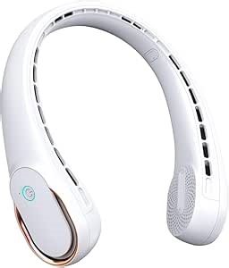 FrSara Neck Fan, Portable Personal Fan Strong Wind, 5200mAh, Air Volume,360° Cooling, No Hair Twisting, Air Volume On 2 Sides, Non-Slip, Quick Charge, Long Use Time, Birthday Gift for Women, Dad, Men