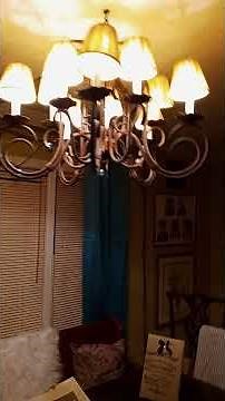 Chandelier to swag lamp conversion follow up.