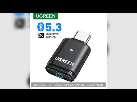USB C Type-C Bluetooth 5.3 Transmitter aptX HD AD Audio Adapter for PC PS5 PS4 Nintendo Switch Heads