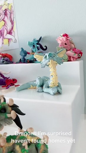 Adorable Clay Dragon Creations | Handmade Polymer Clay Miniatures
