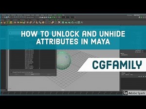 How to unlock and unhide Channel attributes in maya - A beginner Friendly Approch
