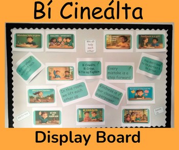 Bí Cineálta SPHE Display/Poster Wellbeing Growth Mindset Teacher Resource