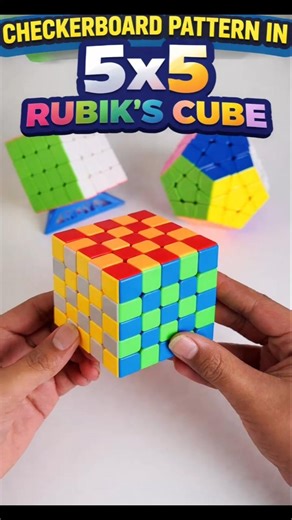 Checkerboard pattern in 5x5 Rubik's cube