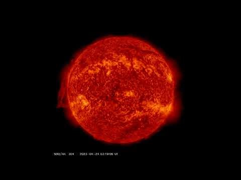 A year-long solar activity monitoring at 304 Ångstroms | 2023