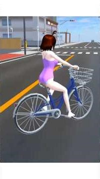 English Sakura school simulator |Cycle Drive 🚲🚨#shortsfeed #sakuraschoolsimulator #sakura