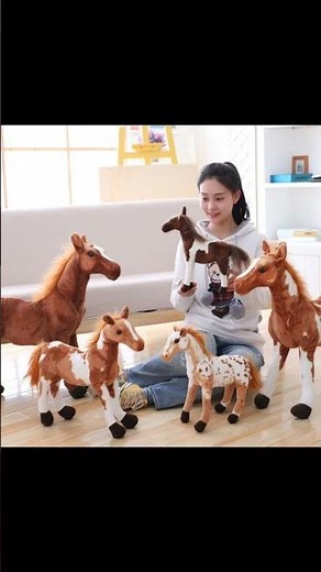 Adorable Horse Plushie – Cute Stuffed Mustang Toy for Kids
